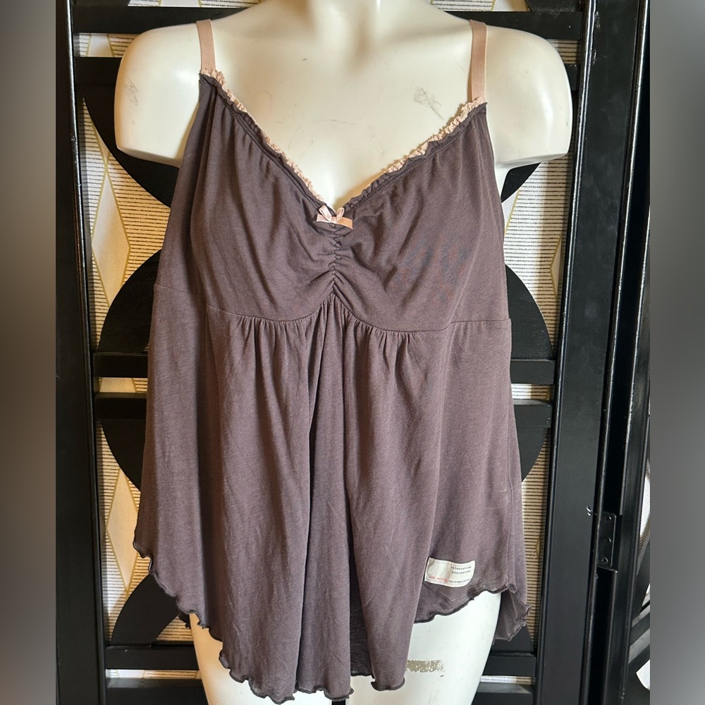 Odd Molly / Anthropologie Daydreaming Collection Gray Mind Rinse Tank Top. New.